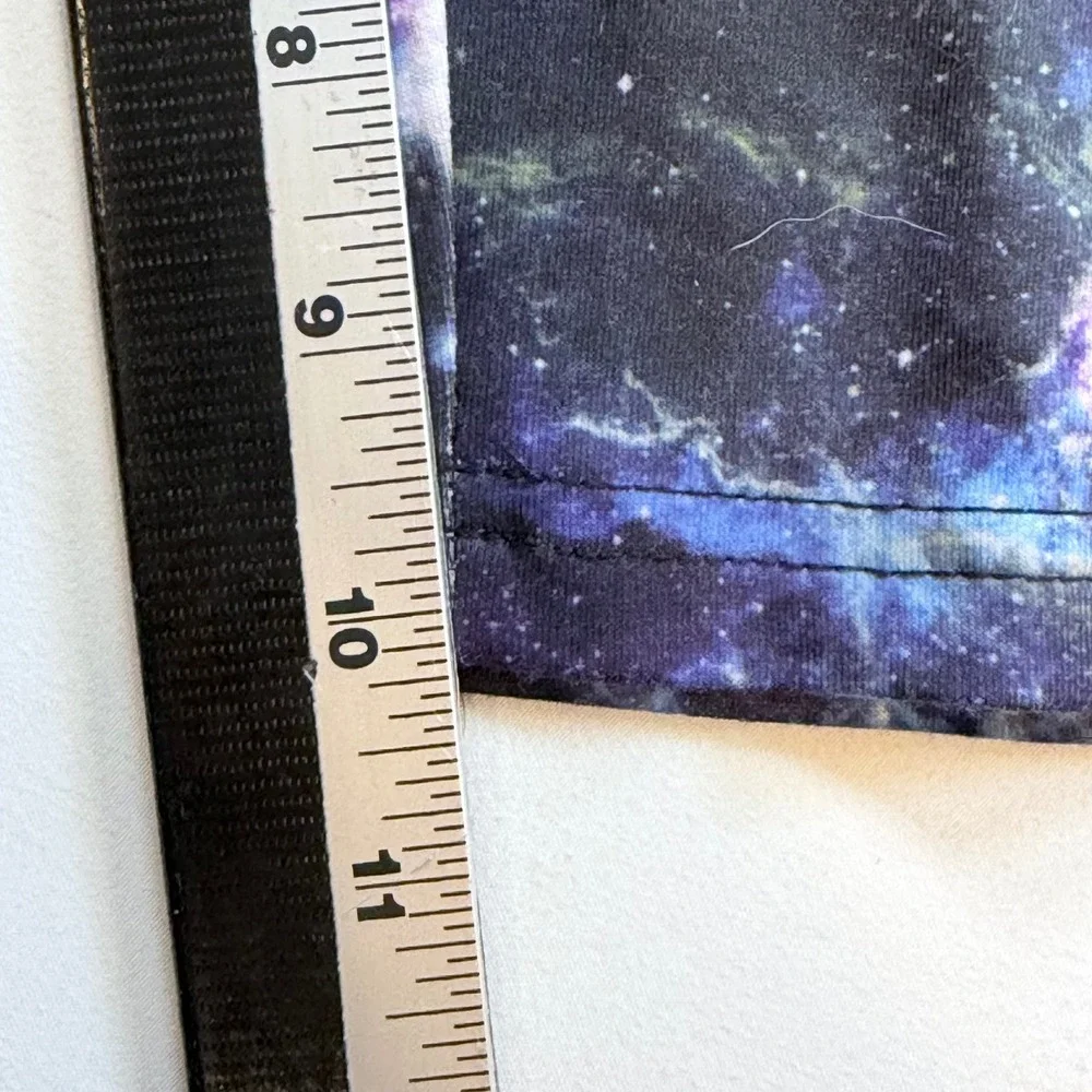 Star Wars Mens Large Galaxy Print Lounge Shorts Drawstring Blue Black Disney LG